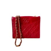 Chanel Vintage Pre-owned Laeder chanel-vskor Red, Dam