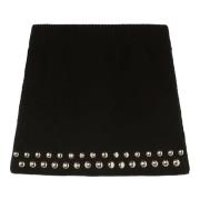 Alanui Svart Love and Studs Mini Kjol Black, Dam