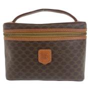 Celine Vintage Pre-owned Canvas handvskor Brown, Dam