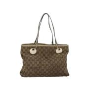 Gucci Vintage Pre-owned Canvas gucci-vskor Beige, Dam