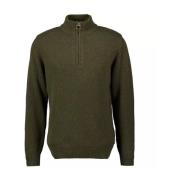 Barbour Half Zip Sweater Holden Green, Herr