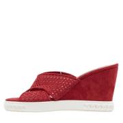 Casadei Pre-owned Pre-owned Mocka sandaler Red, Dam