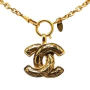 Chanel Vintage Pre-owned Metall chanel-smycken Yellow, Dam