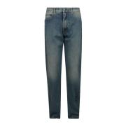 Maison Margiela Stiliga 5-Fickbyxor Blue, Herr