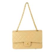 Chanel Vintage Pre-owned Laeder chanel-vskor Beige, Dam