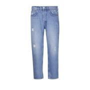 Amish Denim Jeans för Män Blue, Herr