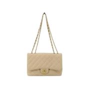 Chanel Vintage Pre-owned Laeder chanel-vskor Beige, Dam