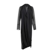 MM6 Maison Margiela Elegant Maxi Klänning för Kvinnor Black, Dam