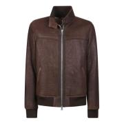 Stewart Shearling Klänning Jacka Brown, Herr