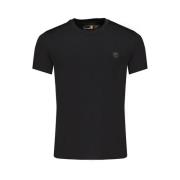 Timberland Svart Bomull Herr T-shirt Slim Fit Black, Herr