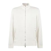 Brunello Cucinelli Kort Zip Cardigan Beige, Herr