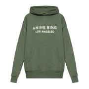 Anine Bing Alto hoodie Green, Dam