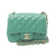 Chanel Vintage Pre-owned Laeder chanel-vskor Green, Dam