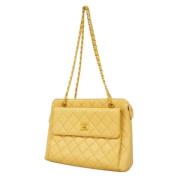 Chanel Vintage Pre-owned Laeder chanel-vskor Beige, Dam