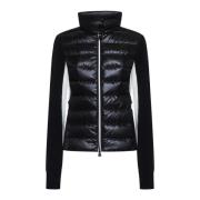 Moncler Quiltad Svart Tröja med Track Suit Black, Dam