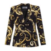 Versace Jeans Couture Blazer med Barocco-motiv Black, Dam