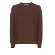 Kangra Brun Cashmere Crew Neck Sweater Brown, Dam