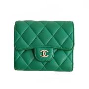 Chanel Vintage Pre-owned Laeder plnbcker Green, Dam