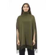 Alpha Studio Kläder Poncho Green, Dam