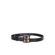 Givenchy Elegant Svart Bälte med Stiligt Spänne Black, Dam