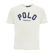 Polo Ralph Lauren Broderad Logotyp Bomull T-shirt White, Herr