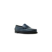 Sebago Blå Läder Ballerinaskor Fw24 Blue, Dam