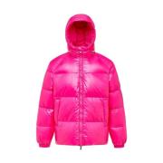 Pyrenex Huvad unisex dunjacka - Glänsande Pink, Herr