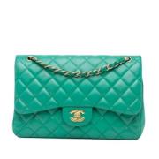 Chanel Vintage Pre-owned Laeder chanel-vskor Green, Dam