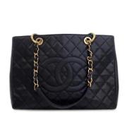 Chanel Vintage Pre-owned Laeder totevskor Black, Dam