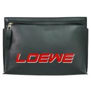 Loewe Pre-owned Pre-owned Laeder kuvertvskor Black, Unisex