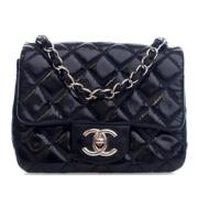 Chanel Vintage Pre-owned Laeder crossbodyvskor Black, Dam