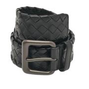 Bottega Veneta Vintage Pre-owned Laeder skrp Black, Herr