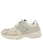 Fendi Vintage Pre-owned Laeder sneakers Beige, Herr