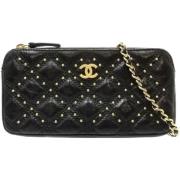 Chanel Vintage Pre-owned Laeder plnbcker Black, Dam