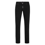 Philipp Plein Original Denim Five-Pocket Byxor Black, Herr