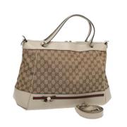 Gucci Vintage Pre-owned Canvas totevskor Brown, Dam