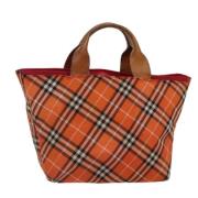 Burberry Vintage Pre-owned Nylon handvskor Orange, Dam