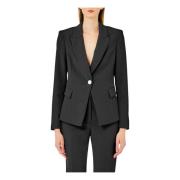 Liu Jo Blazer Jacka Ostrukturerad Black, Dam