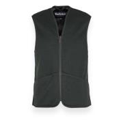 Barbour Warm Pile Gilet Green, Herr