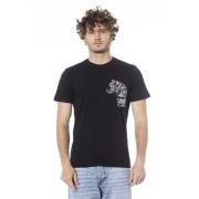 Cavalli Class Kortärmad T-shirt med logotryck Black, Herr