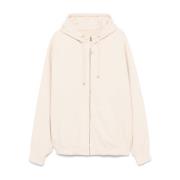 Maison Margiela Broderad Logotyp Bomulls Jacka Beige, Herr