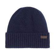 Barbour Marinblå Carlton Beanie Mössa Blue, Herr