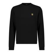 Belstaff Logo Sweatshirt Casual Style Black, Herr