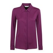 Max Mara Silk Skjorta Purple, Dam