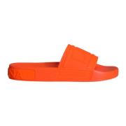 Dolce & Gabbana Logodetalj Gummislides Sandaler Orange, Dam