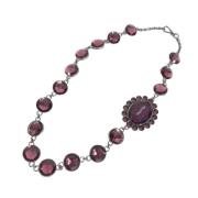 Miu Miu Pre-owned Pre-owned Silver halsband Purple, Dam