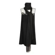 Valentino Garavani Broderad Svart Klänning - Elegant Stil Black, Dam