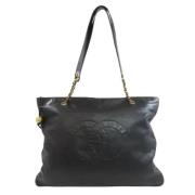 Chanel Vintage Pre-owned Laeder totevskor Black, Dam