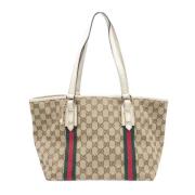 Gucci Vintage Pre-owned Canvas gucci-vskor Beige, Dam