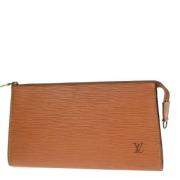 Louis Vuitton Vintage Pre-owned Laeder kuvertvskor Brown, Dam